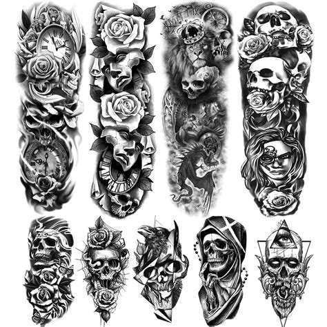 Half Sleeve Tattoo Designs For Men Black And White