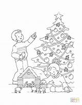 Coloring Pages Christmas Train Tree Thomas House Tank Engine Christma Tsgos Bubakids sketch template