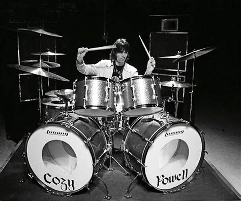 cozy powell  drummer   distinct style   drum