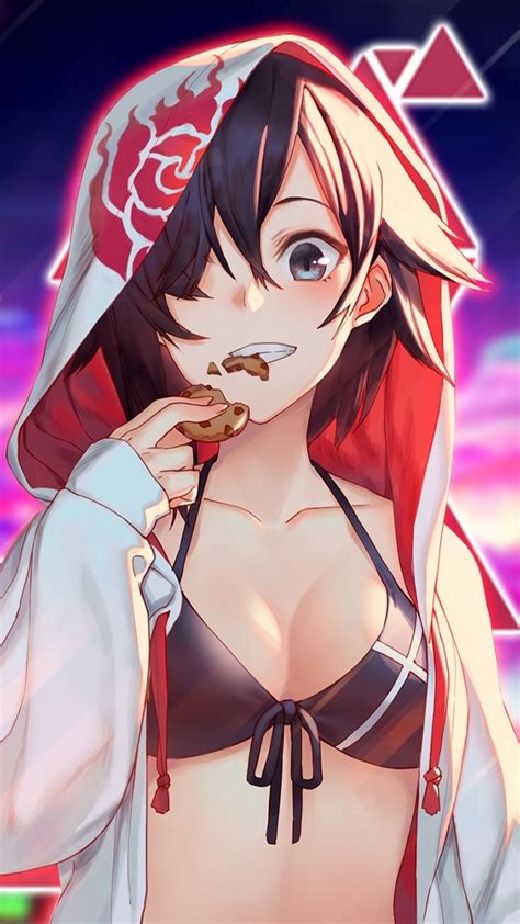 download 720x1280 wallpaper hot anime girl and cookie curious samsung galaxy mini s3 s5 neo