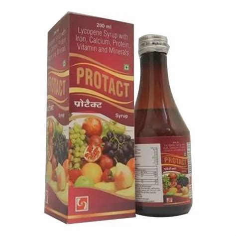 protact vitamin mineral syrup grade standard medicine grade packaging type pet bottle