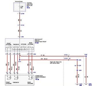 ford driver power seat wiring diagram fixya