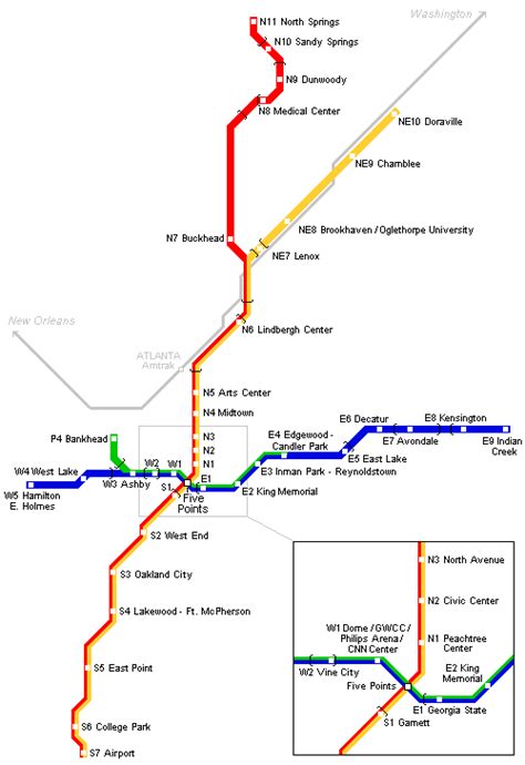 atlanta metro map mapsofnet