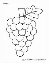 Grape Template Printable Templates Coloring Pages Grapes Fruit Craft Kids Firstpalette Color Preschool Crafts Printables Painting Paper Activities Bible Dot sketch template