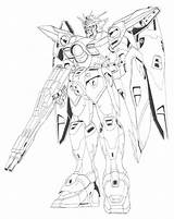 Gundam Wing Zero Lineart Drawing Pages 00w0 Xxxg Front Coloring Wikia Wiki Template Getdrawings Sketch sketch template