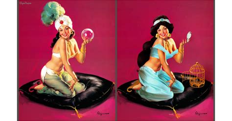 Jasmine Pinup Disney Princess Art Popsugar Love And Sex Photo 6