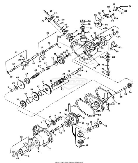 simplicity  lt hp gear parts diagram  peerless transaxle model
