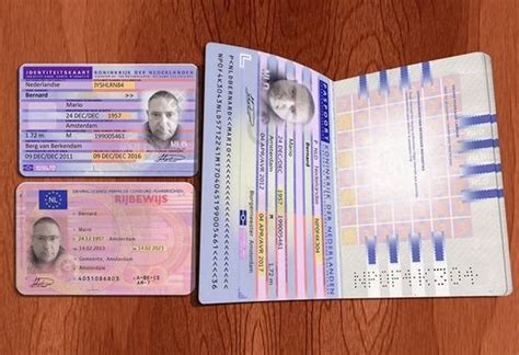 nederlands paspoortnederlandse nationale identiteitskaart passport  driver license