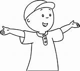 Coloring Am Caillou Wecoloringpage sketch template
