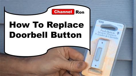 replace doorbell button youtube