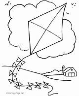 Kite Coloring Pages sketch template