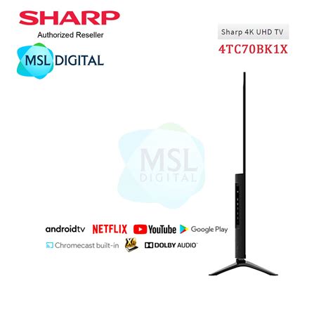 sharp aquos    uhd android tv tcbkx msl digital  store