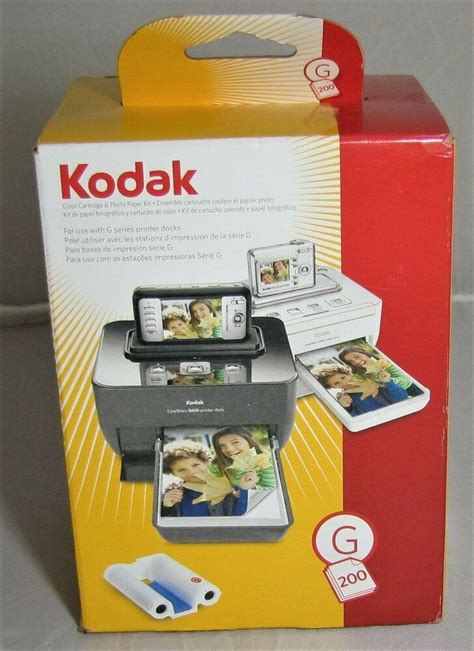 kodak  color cartridge photo paper kit easy share   printer dock kodak color