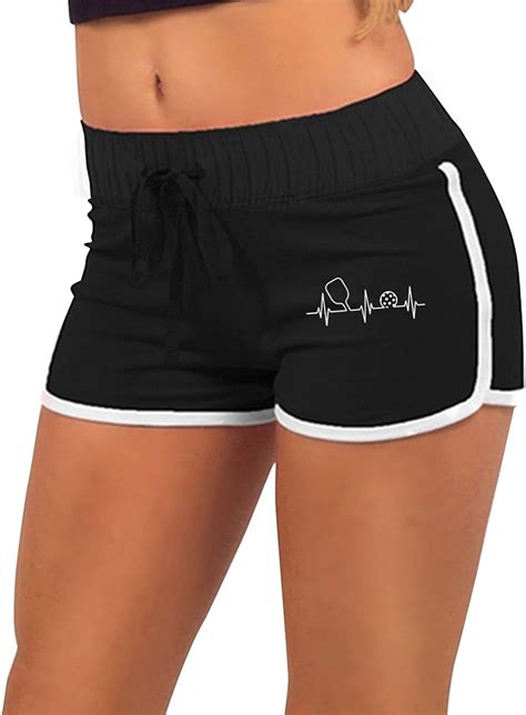 pickleball heartbeat women s sexy low rise workout booty shorts sexy