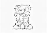 Spongebob Gangster 2pac Thug Stewie sketch template