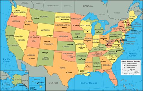 united states map  satellite image