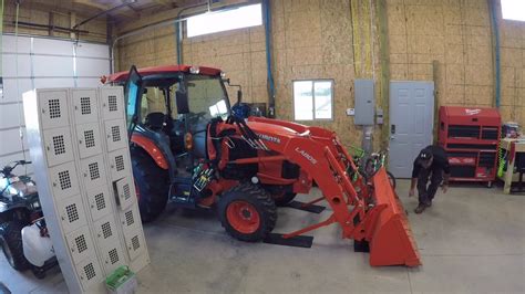 kubota  front  loader removal  reattachment youtube