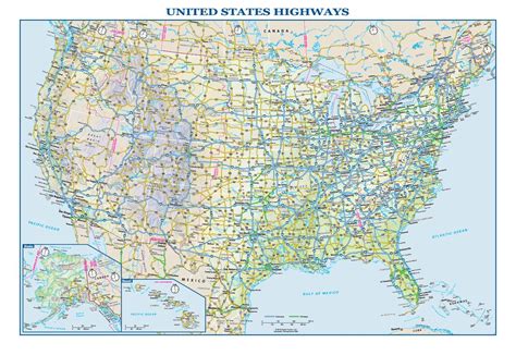 map  usa interstate topographic map  usa  states