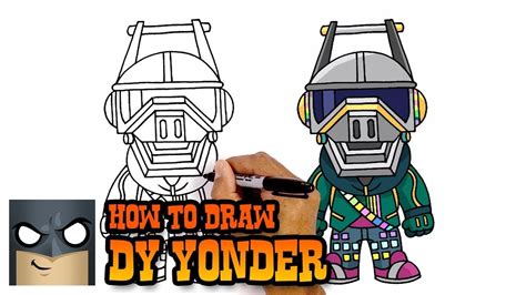 draw dj yonder fortnite awesome step  step tutorial easy