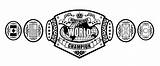 Belt Wwe Championship Coloring Belts Pages Printable Print Colouring Silhouette Champions Wrestling Big Champion Color Wwf Cena John Book Choose sketch template