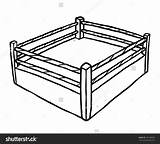 Wrestling Drawing Ring Boxing Vector Cartoon Drawn Grayscale Stadium Illustration Isolated Hand Style Background Belt Sketch Paintingvalley Shutterstock Illustrations Headgear sketch template