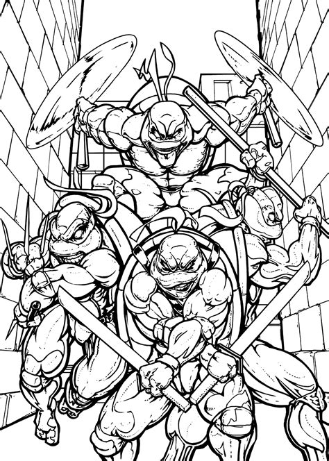 ninja coloring pages  adults coloring pages