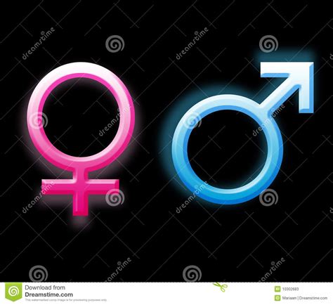 gender symbols stock illustration illustration of shaped