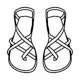Sandalias Sandals Sandal Flip Flops Dibujo Sandalia Flop Scarpe Coloringp Sandalen Kleurplaten Sandali Haz Schoenen Clipartmag Bord sketch template