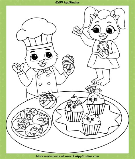 muffin man nursery rhyme coloring page  printable  kids