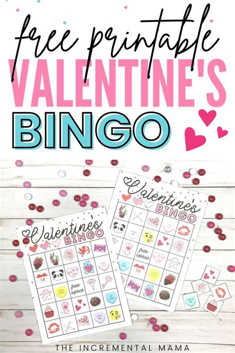 printable valentine bingo cards  preschoolers