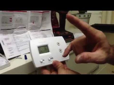 programming honeywell pro  thermostat youtube