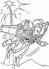 Coloring Pages Christmas Toy Story Getcolorings Buzz sketch template