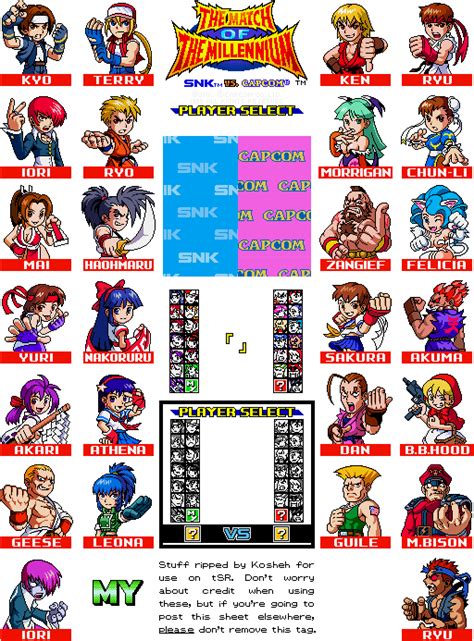 Neo Geo Pocket Snk Vs Capcom The Match Of The