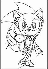 Coloring Sonic Pages Kids Doctor Color Printable sketch template