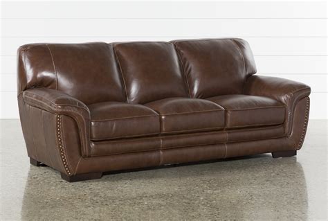 brown leather sofa  classy  practical