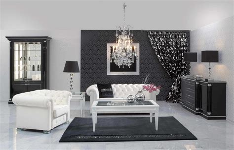 black  white living room design  ideas inspirationseekcom