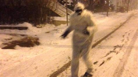 blizzard  yeti  prowling  streets  boston abc news