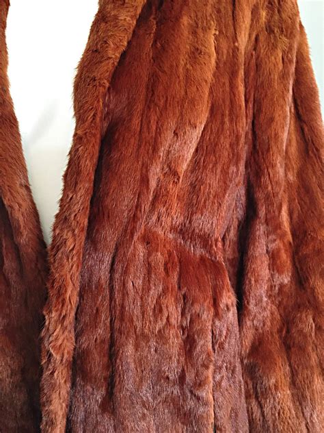 rare  ermine summer fur luxurious honey brown jacket coat scalloped edges  sale  stdibs