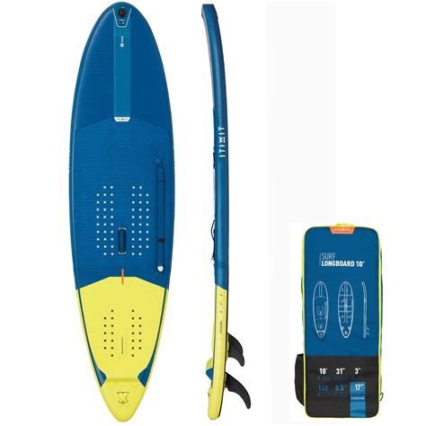 surf  board aufblasbar stand  paddle longboard  mit   itiwit decathlon