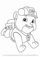 Paw Patrol Drawing Draw Rubble Coloring Pages Sketch Male Colouring Puppy Drawings Bulldog Chase Learn Sheets Step Belongs Drawingtutorials101 Sketches sketch template