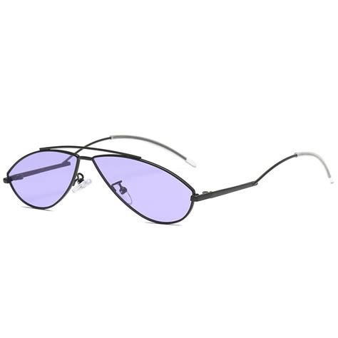 buy new small oval cat eye sunglasses women retro