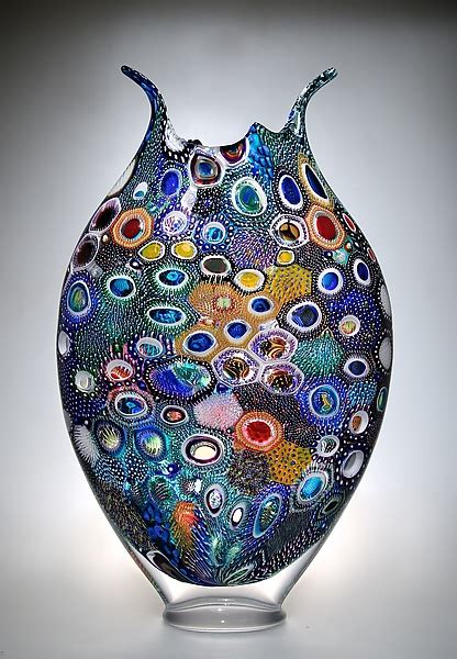 Mixed Murrini Foglio By David Patchen Art Glass Sculpture Artful Home