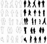 Silhouette Architecture People Human Vector Figure Architectural Silhouettes Figures Scale Person Vectors Pack Plan Newdesign Sitting Sketch Drawing Clipart Drawings sketch template