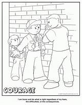 Courage Coloring Scout Cub Pages Color Makingfriends Tiger Scouts Printable Kids Wolf Crafts Worksheets Activity Clipart Activities Lion Value Core sketch template