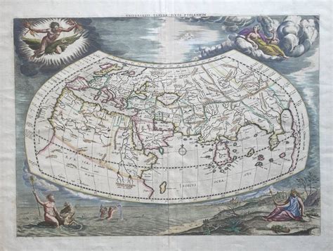 antique map ancient world  ptolemy  bartele gallery