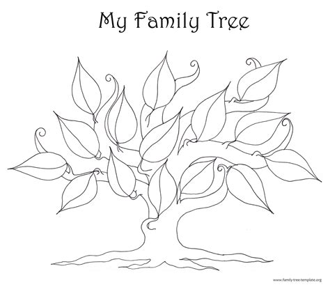 family tree template resources  printing