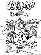 Scooby Doo Coloring Pages Hollywood Printable Print Color Halloween Colouring Cartoon B07d Kids Gang Sheets Disney Happy Book Cartoons Popular sketch template