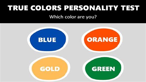 true colors personality test  color   reveals