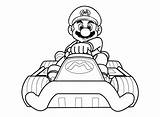 Mario Kart sketch template