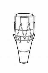 Atabaque Colorir Tudodesenhos sketch template
